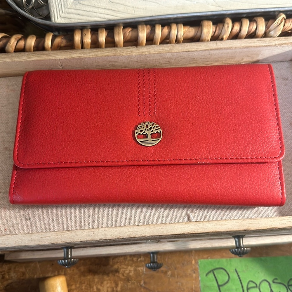 NWOT red timberland wallet